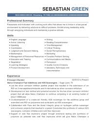 20+ best chemist resumes resumehelp