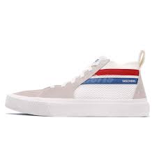 Details About Skechers Champ Ultra White Blue Red Grey Men Casual Shoes Sneakers 18566 Wht