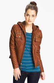 Michael Michael Kors Hooded Leather Jacket Nordstrom Leather Jacket Hoodie Leather Jacket With Hood Leather Jacket