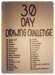 61 Ideas Drawing Challenge For Teens 30 Day Drawing Challenge Drawing Challenge Art Ideas For Teens
