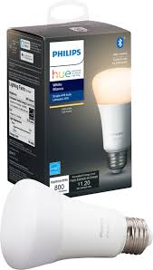 Philips Hue White A19 Bluetooth Smart Led Bulb White 476861 Best Buy