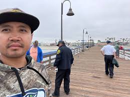 Security guard having a bad day