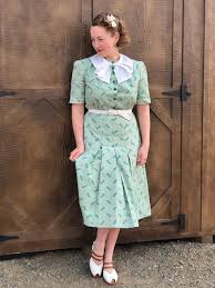 Check spelling or type a new query. Green Early 40s House Dress Verity Vintage Studio