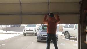 How to open garage door with broken spring from the outside. How To Open A Broken Garage Door Broken Spring Youtube