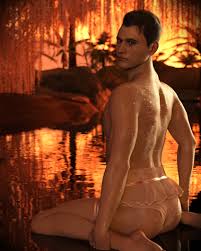 Rule 34 - 3d 3d (artwork) 3d Animation 3d Model Android Brown Eyes Brown  Hair Connor (detroit: Become Human) Detroit: Become Human Feminine Male  Feminization Humanoid Kneeling Looking Back Looking Back At