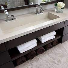 Trough sink with two faucets bathroom. Bathroom Design Ideas Pictures Remodel And Decor Bathrooms Remodel Contemporary Bathroom Modern Bathroom