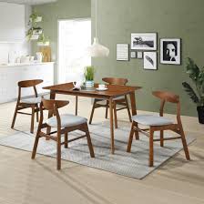 Guaranteed low prices on all modern lighting, furniture and accessories + free shipping on most orders! Hollencrest Walnut Mid Century Modern Dining Table 47 Overstock 32628125