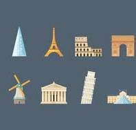 Set of 20 Monuments of Europe. Vector illustration 24635532 ...