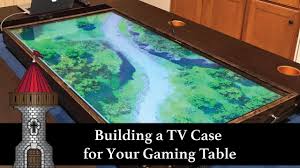 Building A Tv Case For Your D D Gaming Table For Digital Maps Tv Case Dnd Table Gaming Table Diy