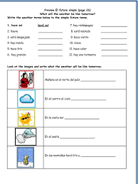 Here Is A Sample Of My Spanish Future Tense El Futuro Simple Practice Booklet Available At Teacher Future Tense Spanish Teachers Pay Teachers Spanish Lessons
