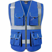 Average rating:0out of5stars, based on0reviews. Jksafety 10 Pockets Hi Vis Reflective Safety Vest Class 1 Neon Blue