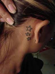 Precisely for that reason alone, you should always keep in mind to only trust tattoo artists who know exactly what they are doing and are experts in this field. Stars Behind Ear Tattoo Behind Ear Tattoo Behind Ear Tattoos Star Tattoos Behind Ear