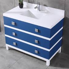 Get free shipping on qualified 42 inch vanities bathroom vanities or buy online pick up in store today in the bath department. Eviva Sydney 42 Inch Blue And White Bathroom Vanity