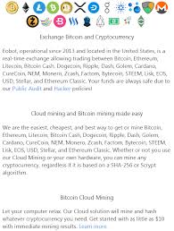 The cryptocurrency profitability information displayed is based on a statistical calculation using the hash rate values entered and does not. Cloud Mining Eobot Cryptocurrency Business Blog Cloud Mining