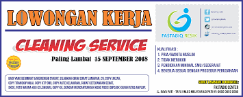 Entdecke rezepte, einrichtungsideen, stilinterpretationen und andere ideen zum ausprobieren. Lowongan Kerja Cleaning Service Fastabiq Resik