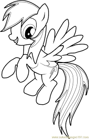 Simply do online coloring for my little pony rainbow dash coloring page directly from your gadget, support for ipad, android tab or using our web feature. Rainbow Dash Coloring Page For Kids Free My Little Pony Friendship Is Magic Printable Coloring Pages Online For Kids Coloringpages101 Com Coloring Pages For Kids