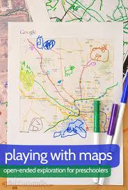 Indoor and outdoor activities for toddlers. Playing With Maps Preschool Social Studies Transportation Preschool Map Activities