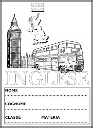 Copertine Da Colorare Per Quaderni D Inglese Copertina Quaderni Di Scuola Quaderno
