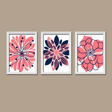 Shop our vast selection of products and best online deals. Navy Coral Wall Art Canvas Or Prints Nursery Wall Art Coral Navy Bedroom Coral Bathroom Artwork Flower Burst Set Of Coral Wall Art Coral Walls Coral Decor