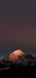 Evening Clean Sky Mountains Peak Nature 1125x2436 Wallpaper Nature Iphone Wallpaper Iphone Wallpaper Landscape Oneplus Wallpapers