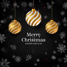 Maybe you would like to learn more about one of these? Vector Illustration Of Merry Christmas Gold And Black Colors Place For Text Gold Christmas Balls Golden Glitter Baubles And Confetti 570209 Vector Art At Vecteezy