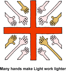 Creating a light using batteries is quick and easy. Download Many Hands Extended Toward Cross Make Light Work Lighter Many Hands Make Light Work Bible Verse Png Image With No Background Pngkey Com