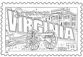 Customize virginia with your own monogram (1, 2, or 3 initials). Mr Nussbaum Virginia Statehood United States Postage Stamp Coloring Page