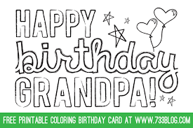 Free 12 happy birthday grandpa events printable coloring pages download. Printable Birthday Cards For Grandpa To Color Novocom Top