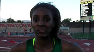 Dior Hall CO won the 100 hurdles at the 2014 Great Southwest Classic