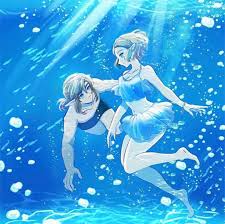 BOTW] Underwater Couple by @kaido_sakura on Twitter : r zelda