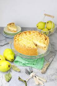 Kasekuchen Mit Quitten Und Streuseln Rezept Quittenkuchen Quitten Rezepte