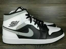 Nike air force 1 shadow mystic navy. Nike Air Jordan 1 Mid White Shadow Sneakers Men S Gs Sizes Eur 115 98 Picclick De