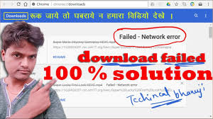 how to fix failed network error