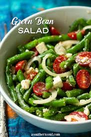 Fresh Green Beans Tossed In A Bright Lemony Dressing With Tomatoes Onions And Feta Cheese Make An Irresi In 2020 Green Beans Salad Side Dishes Green Beans Side Dish