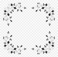 Download transparent floral pattern png for free on pngkey.com. Border Flower Design Black And White Png