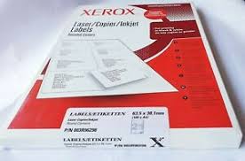 18 labels per sheet 8.5 x 11 sheets 2.5 x 1.75 oval ol885. Xerox 003r96298 21 Labels Per A4 X 100 Sheets 2100 63 5 X 38 Genuine Sealed 5017534962983 Ebay