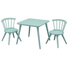 Nicklas Kids 3 Piece Windsor Writing Table And Chair Set Kids Table And Chairs Round Table And Chairs Toddler Table And Chairs