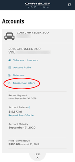 Our payment security system encrypts your information during transmission. Customer Faqs Chrysler Capital