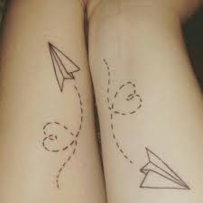 Tatuagem De Aviao Paar Tattoo Tattoo Freundschaft Freundin Tattoos