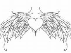 Drawing Heart Of With Bird Wings Tattoo Heart With Wings By Bio Cool Heart Drawings Heart Drawing Wings Art