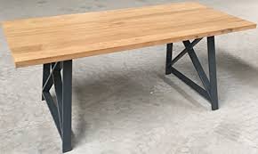 Sturdy loads up to 1500lbs. 2xhome Light Wood Modern Wood Table Grey Steel Metal Legs Frame Dining Table 71 Inches Farmhouse Goals