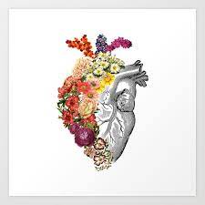 Artwork heart with flowers drawing. Artwork Heart With Flowers Drawing Things Artwork Paradise