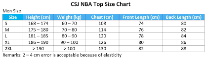 Cheap Nba Jersey Size Chart Size Charts Cheap Nba