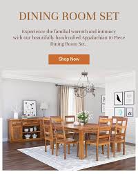 96l x 42d x 30h. Appalachian Solid Wood Dining Room Set Solid Wood Dining Room Set Solid Wood Dining Set Dining Table Dimensions