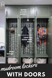 Diy Mudroom Lockers With Doors Making Manzanita In 2020 Mudroom Lockers Lockers Diy Furniture Easy