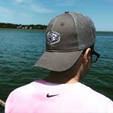 Deep Thoughts Striper Fishing Trucker Cap Grey With Grey Mesh Purchases Help Takeakidfishing Visit Castforkids Hats For Men Fishing T Shirts Striper Fishing
