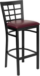 Check spelling or type a new query. Window Back Metal Restaurant Bar Stool Black Vinyl Seat Bar Stools Home Garden Furniture