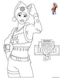 Print Fortnite Christmas Coloring Pages Christmas Coloring Pages Coloring Pages Skin Drawing