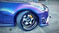 Chameleon Nissan 350z Widebody 19 inch Work Meister Deep Dish Wheels JDM  Semi Slicks