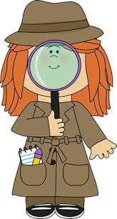 Girl Detective With Magnifying Glass Clip Art Girl Detective With Magnifying Glass Image Detective Theme Detective Themed Classroom Detective
